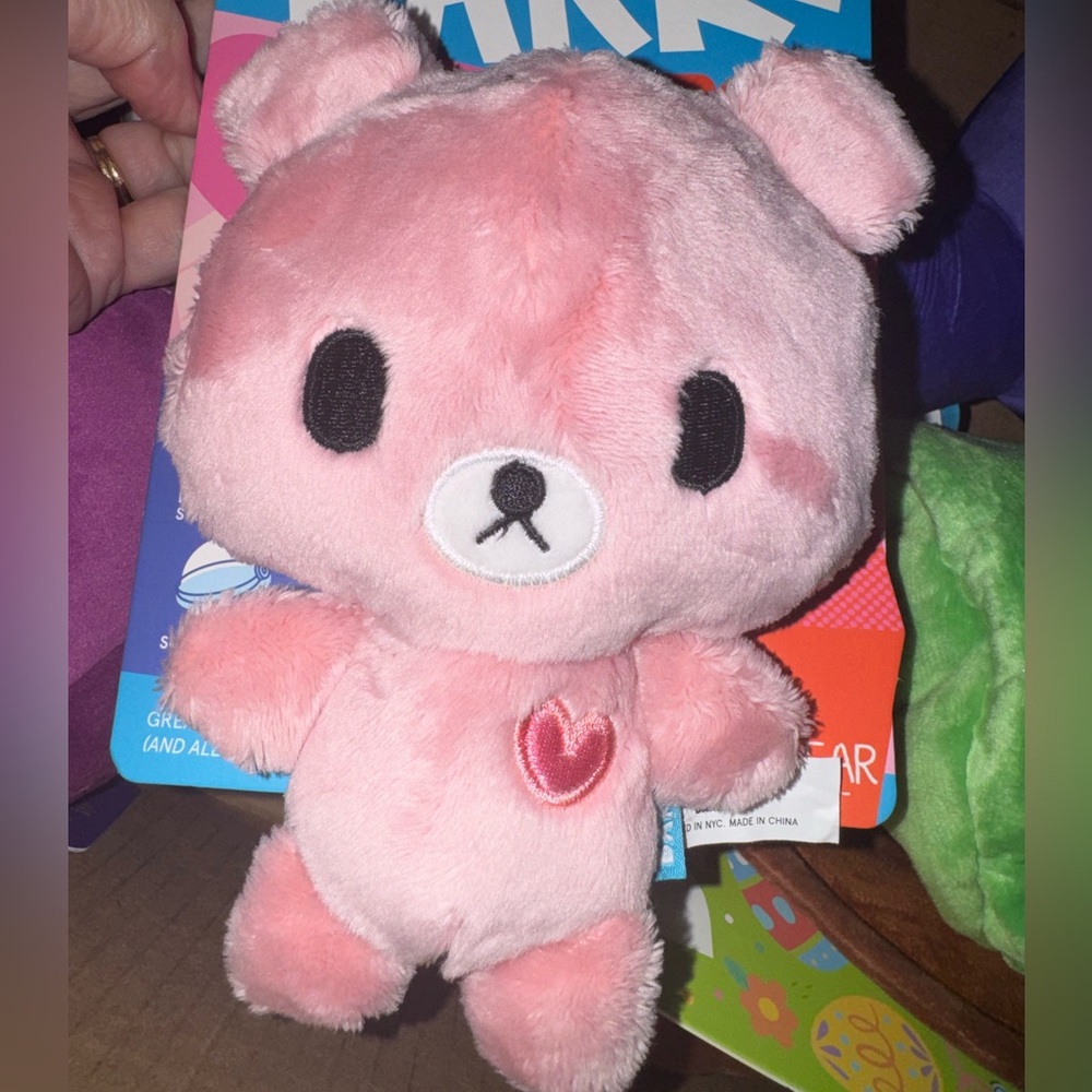 Bark Box pink Bear Dog Toy NEW